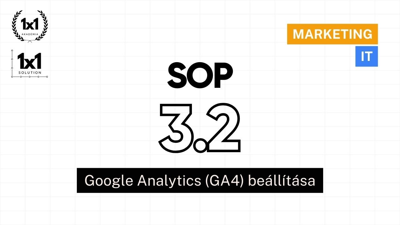 SOP 3.2 - Google Analytics (GA4) beállítása