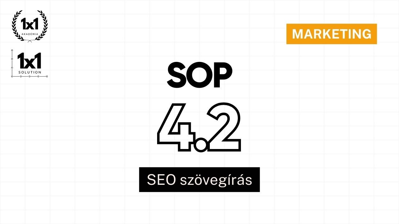 SOP 4.2 - SEO szövegírás