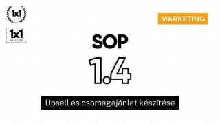 SOP 1.4 – Upsell és csomagajánlat készítése