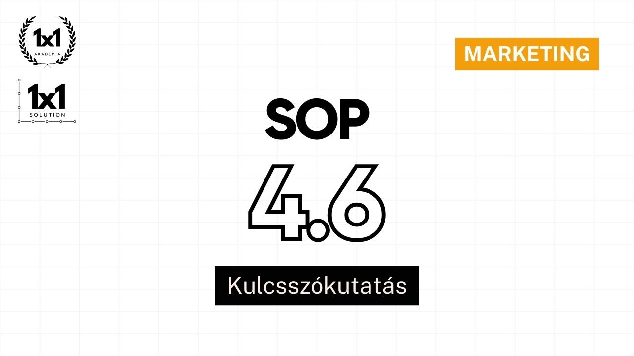 SOP 4.6 - Kulcsszókutatás