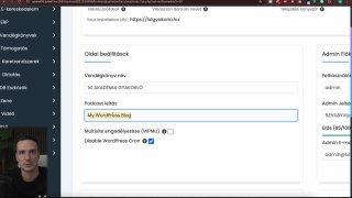 w7 - wordpress telepítése