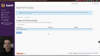 w8 - cPanel PHP beállítás