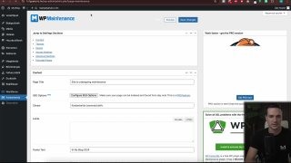 w - karbantartási mód